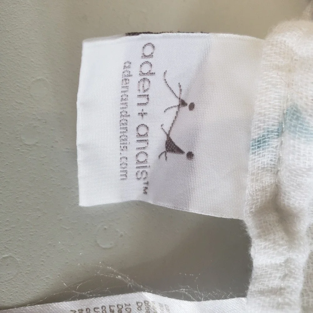 aden + anais Crib Sheet Baby Standard White Flying Dog Muslin Cotton Nursery
